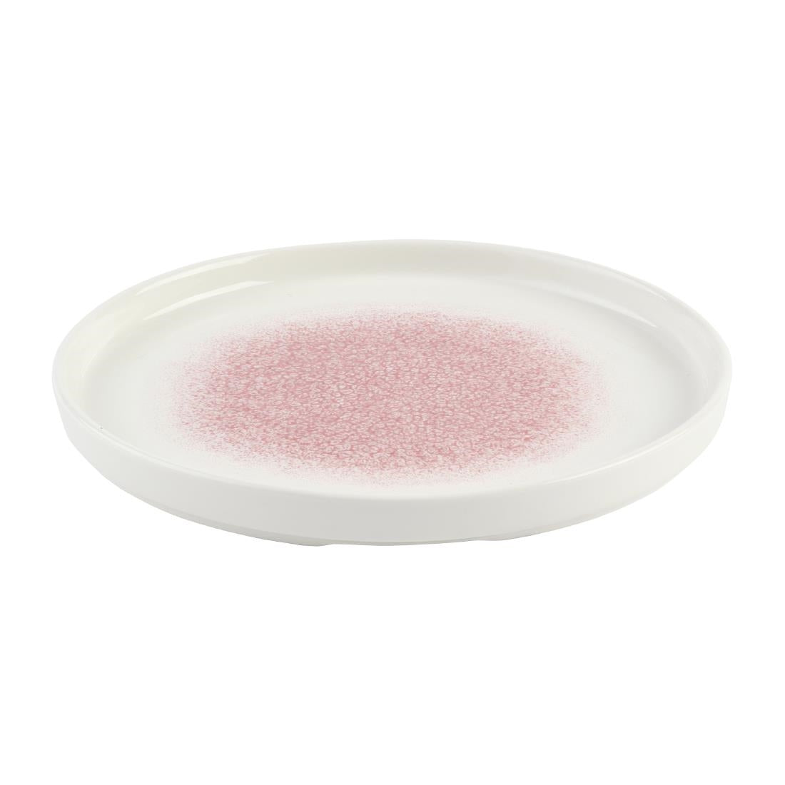 DX845 Churchill Studio Prints Raku Rose Quartz Pink Chefs' Walled Plate 210mm (Pack of 6)