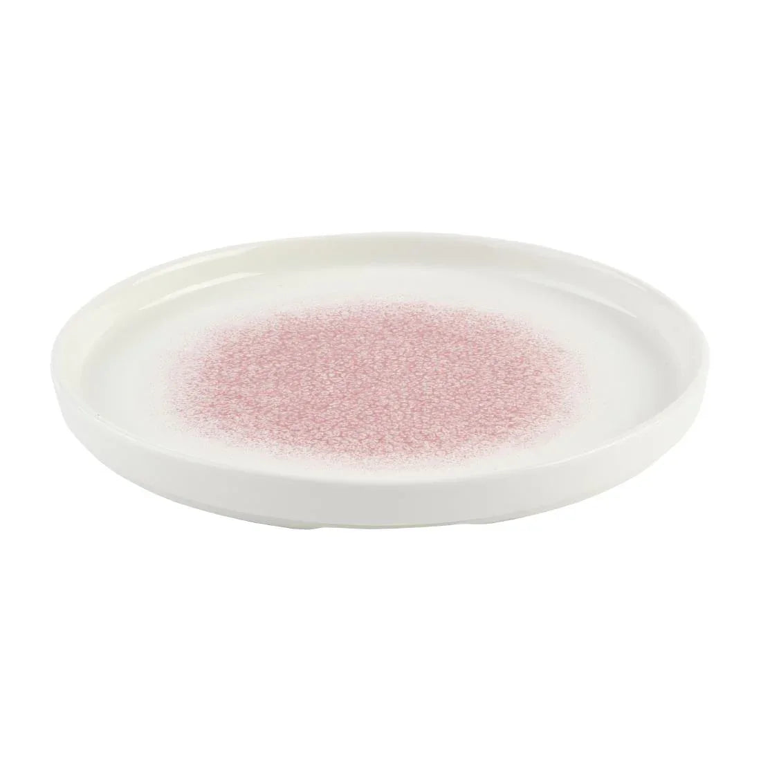 DX845 Churchill Studio Prints Raku Rose Quartz Pink Chefs' Walled Plate 210mm (Pack of 6) - JD Catering Equipment Solutions Ltd