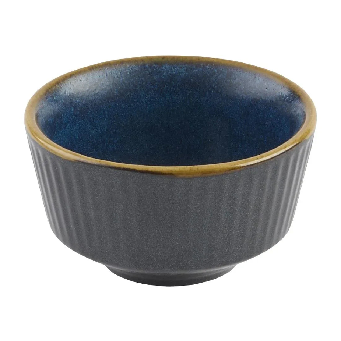 DX850 Churchill Nourish Tokyo Blue Kochi Dip Pot 40 x 69mm (Pack of 12) - JD Catering Equipment Solutions Ltd