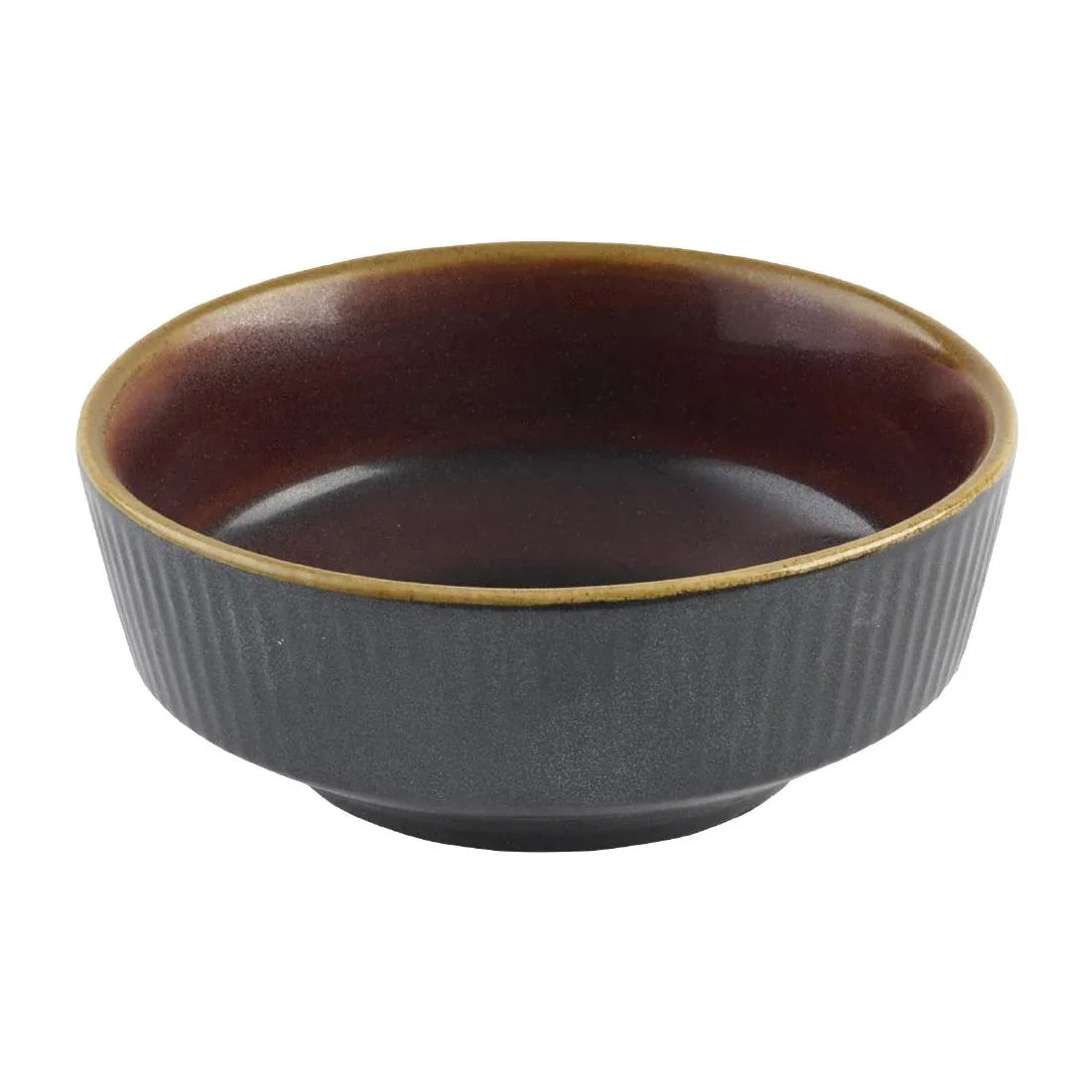 DX853 Churchill Nourish Tokyo Black Kochi Shallow Bowl 50 x 115mm (Pack of 12) - JD Catering Equipment Solutions Ltd