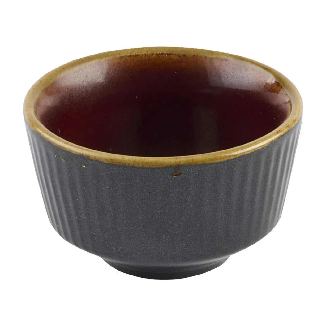 DX854 Churchill Nourish Tokyo Black Kochi Dip Pot 48 x 80mm (Pack of 12) - JD Catering Equipment Solutions Ltd