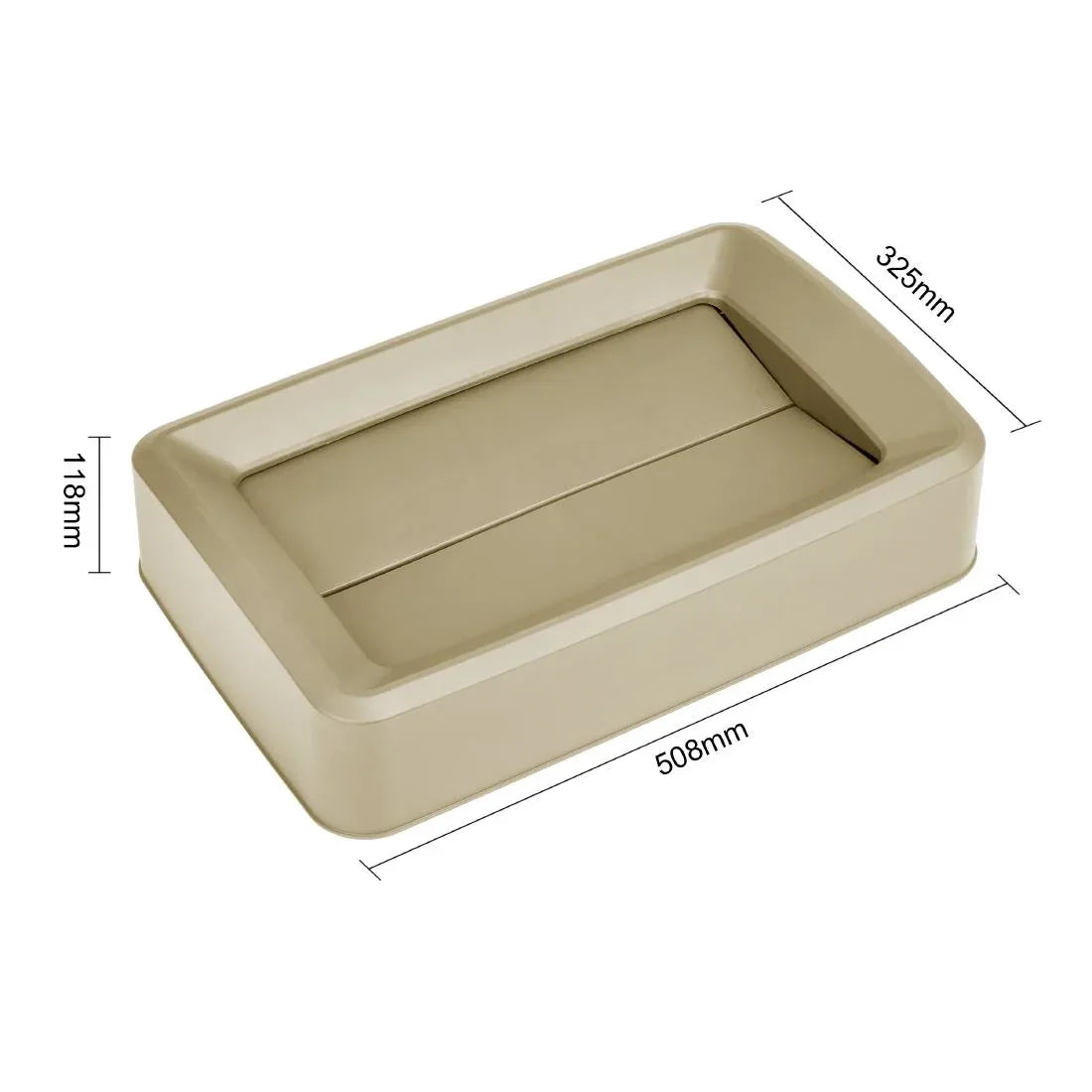 DX967 Jantex 60/80ltr Slim Bin Lid Beige