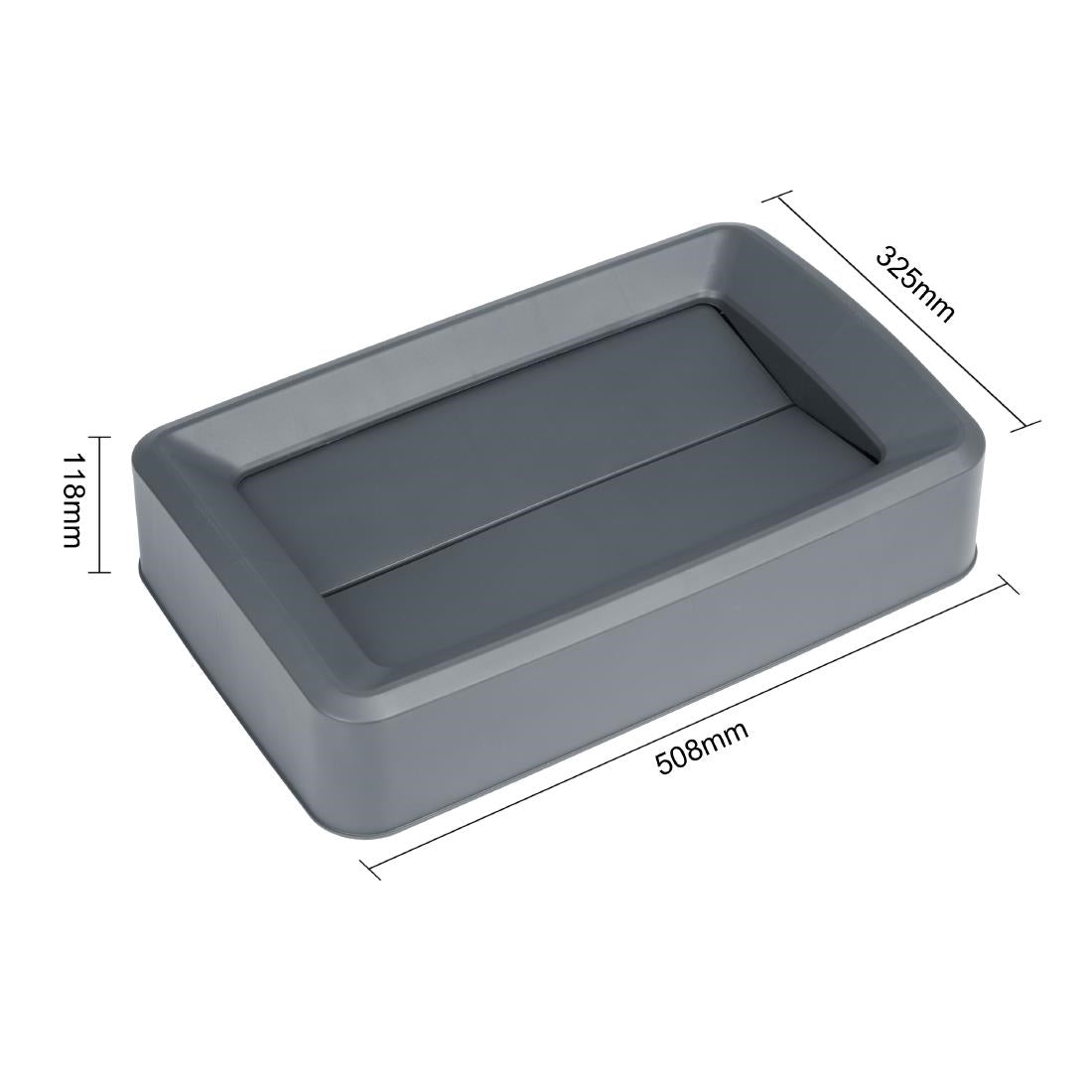 DX968 Jantex 60/80ltrs Slim Bin Lid Grey