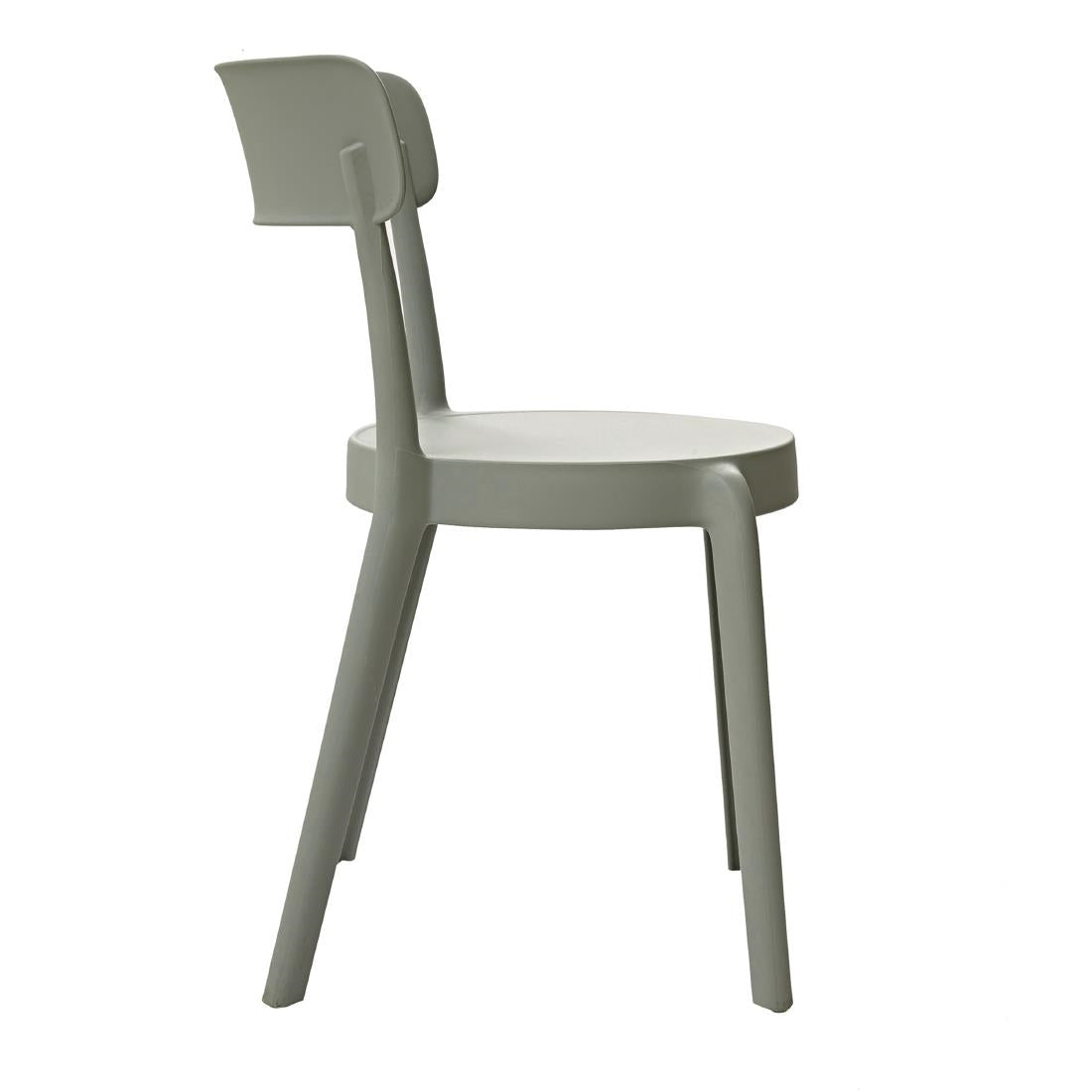 DX974 Bolero Mila Café Chairs Moss Grey (Pack of 2)