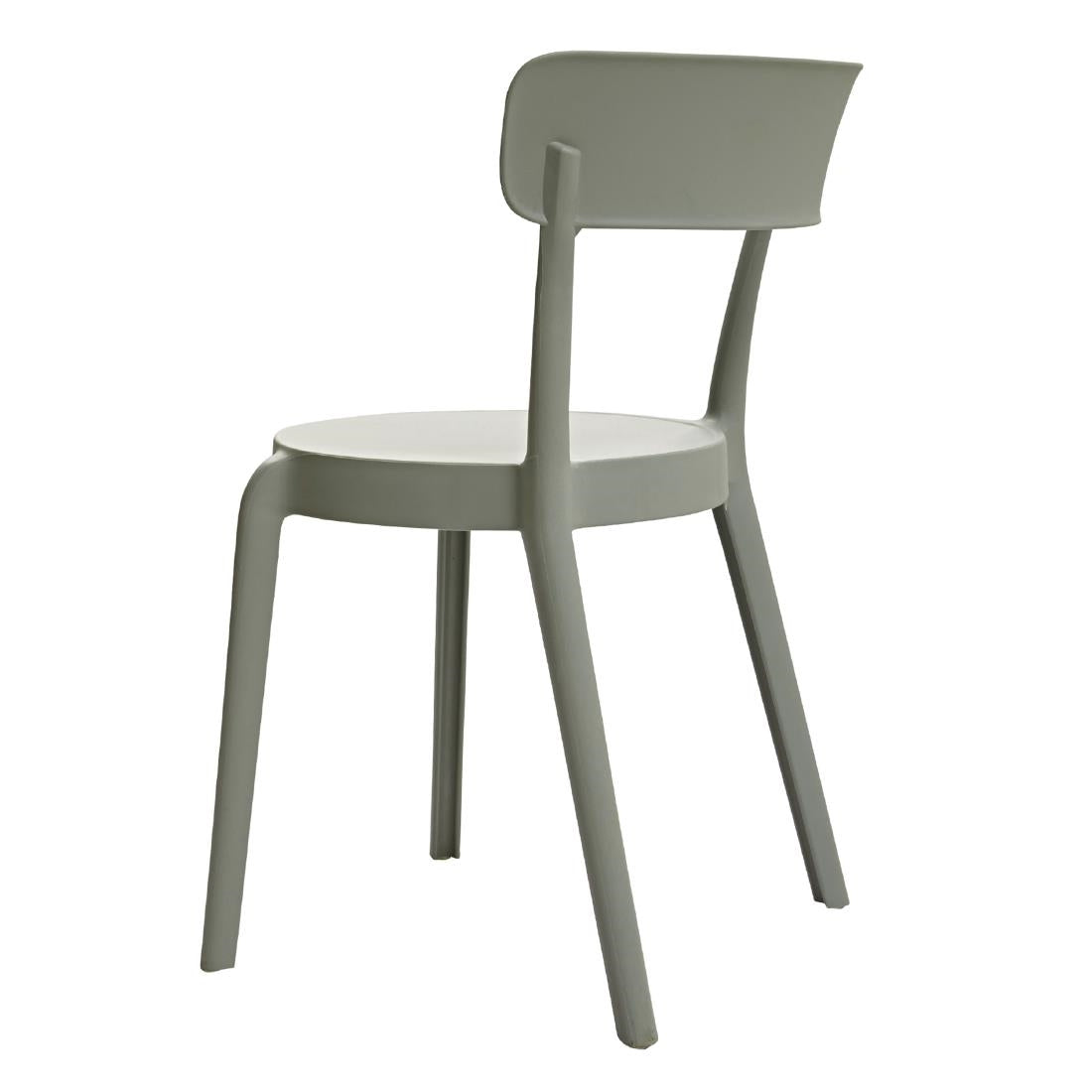 DX974 Bolero Mila Café Chairs Moss Grey (Pack of 2)