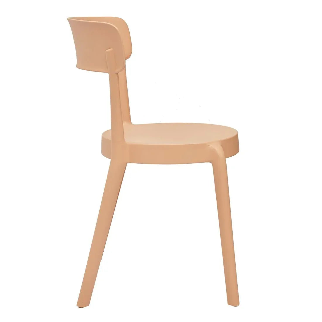DX975 Bolero Mila Café Chairs Light Salmon (Pack of 2)