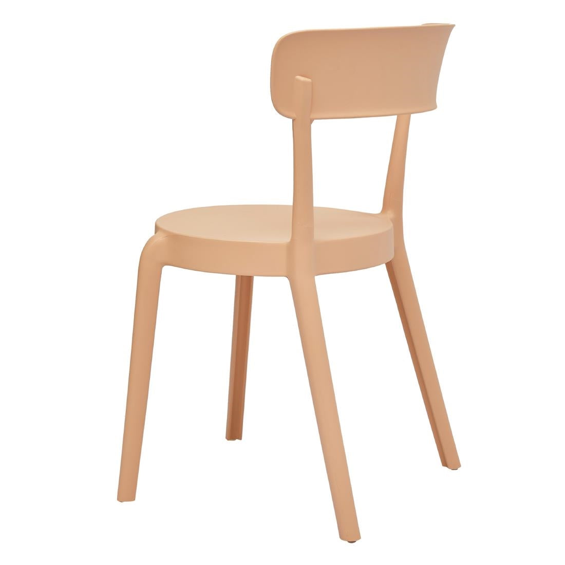 DX975 Bolero Mila Café Chairs Light Salmon (Pack of 2)