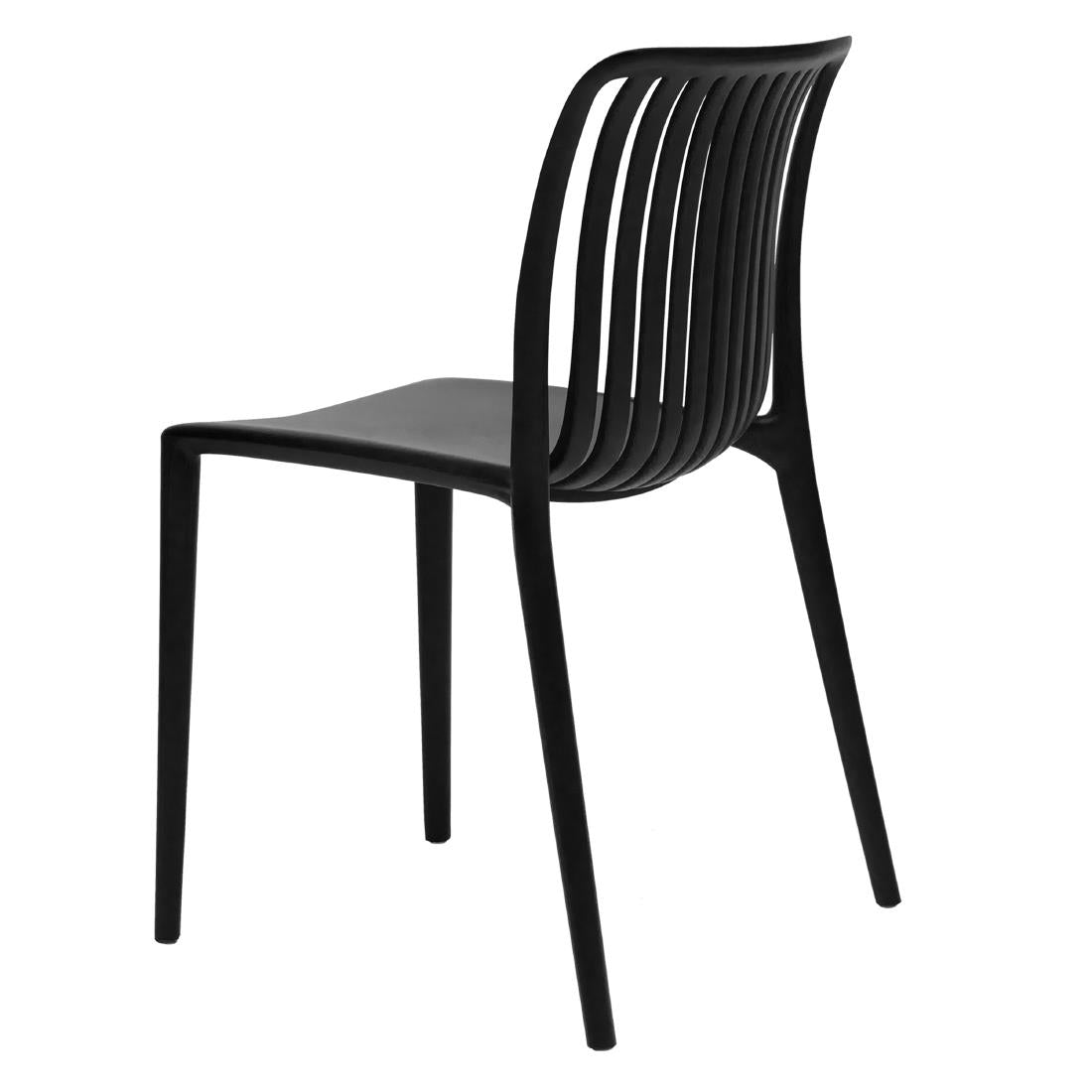 DX976 Bolero Verona Café Chairs Black (Pack of 2)