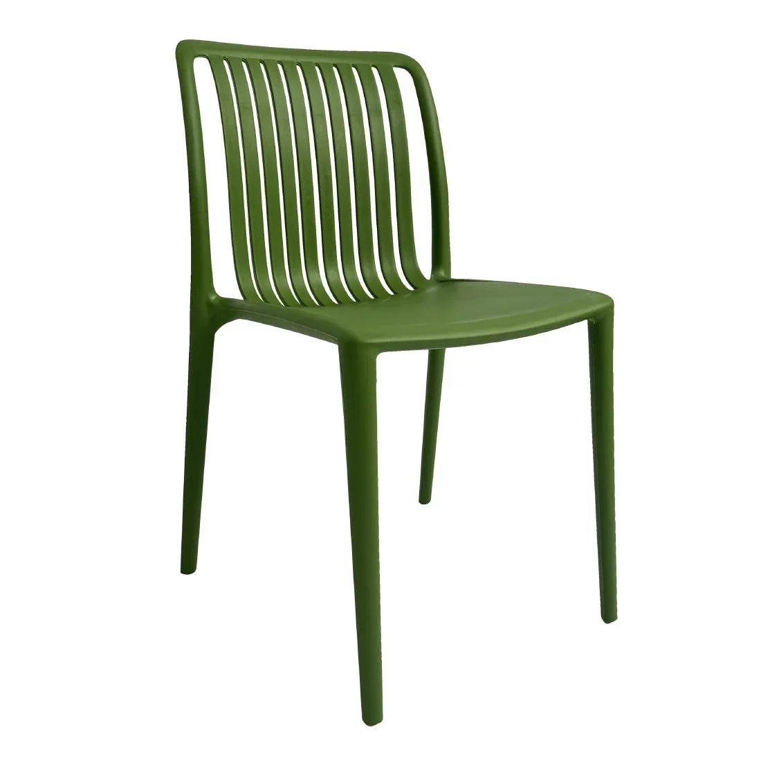 DX978 Bolero Verona Café Chairs Forest Green (Pack of 2)