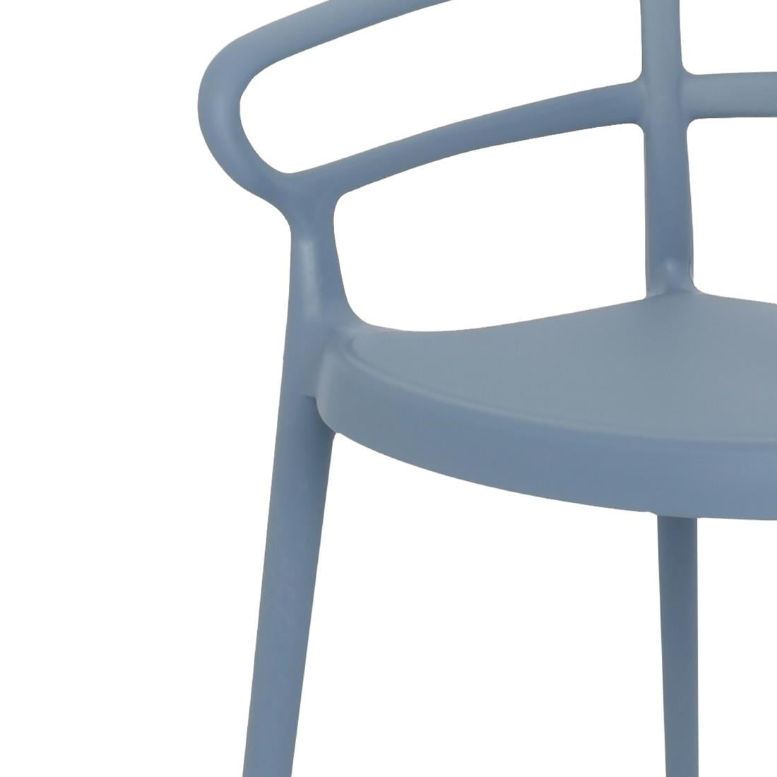 DX980 Bolero Mateo Café Chairs Slate Blue (Pack of 2)