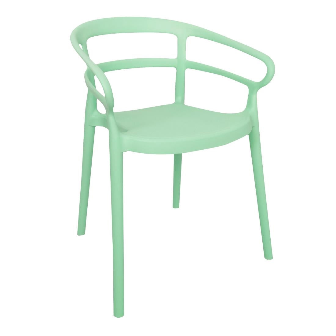 DX981 Bolero Mateo Café Chairs Mint Green (Pack of 2)
