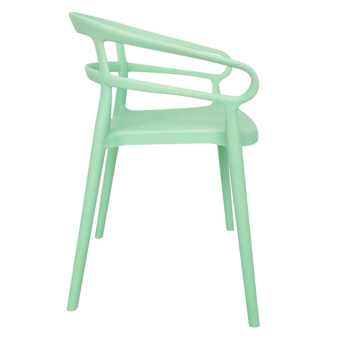 DX981 Bolero Mateo Café Chairs Mint Green (Pack of 2)