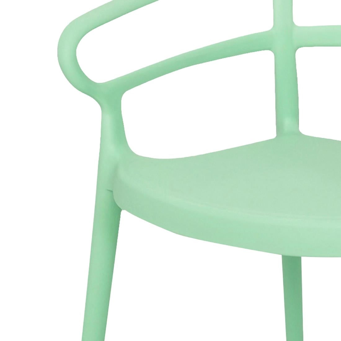 DX981 Bolero Mateo Café Chairs Mint Green (Pack of 2)