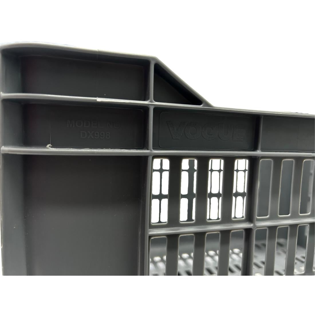 DX998 Vogue Perforated Plastic Storage Crate 542x360x290mm