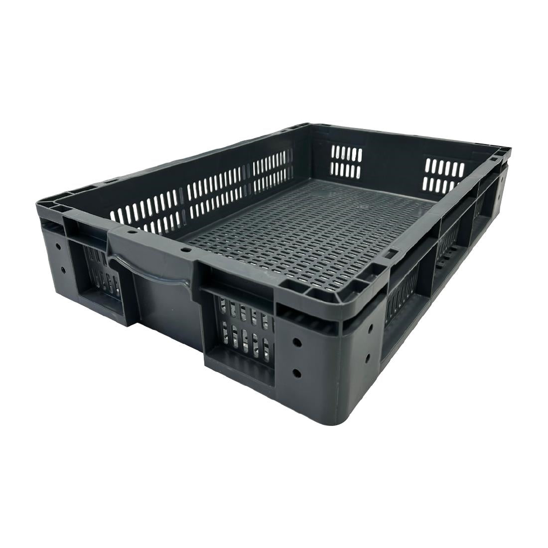 DX999 Vogue Perforated Plastic Storage Crate 600x400x120mm