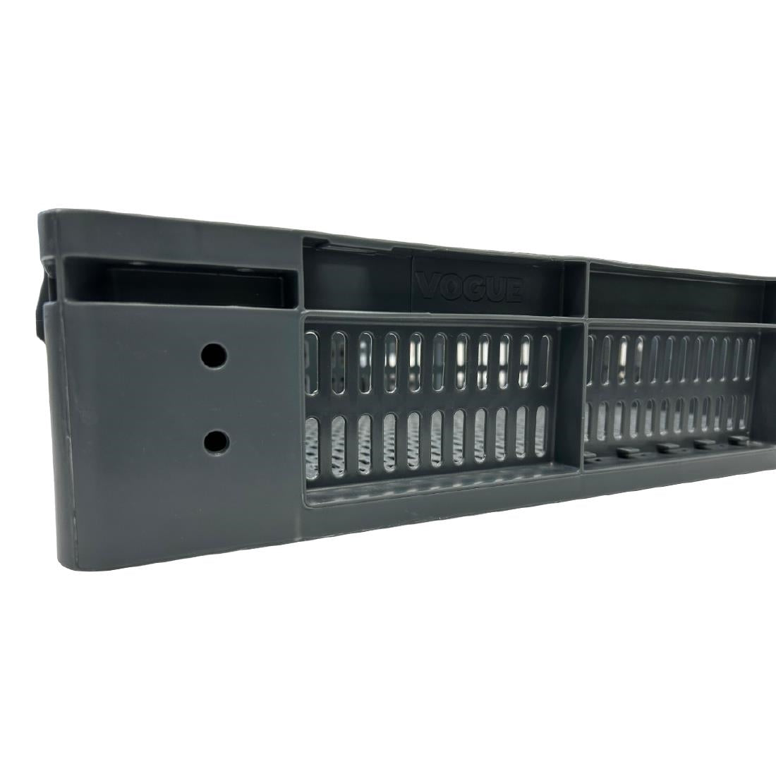 DX999 Vogue Perforated Plastic Storage Crate 600x400x120mm