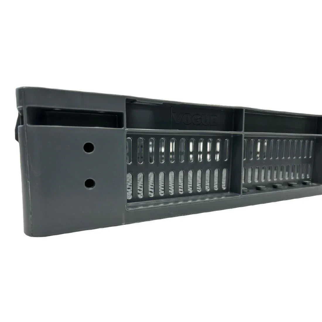 DX999 Vogue Perforated Plastic Storage Crate 600x400x120mm