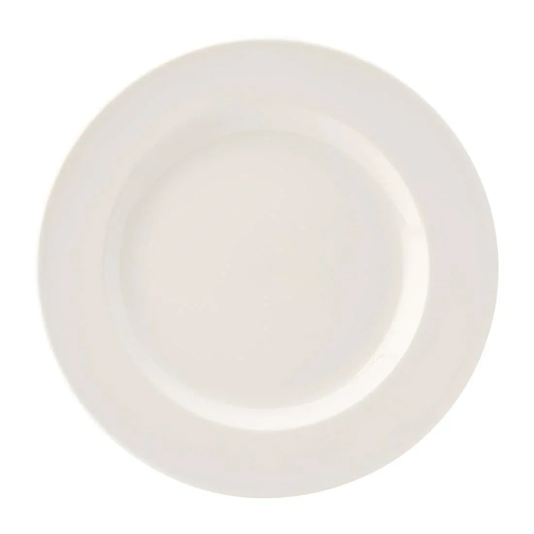 DY313 Utopia Pure White Wide Rim Plates 250mm (Pack of 24) - JD Catering Equipment Solutions Ltd