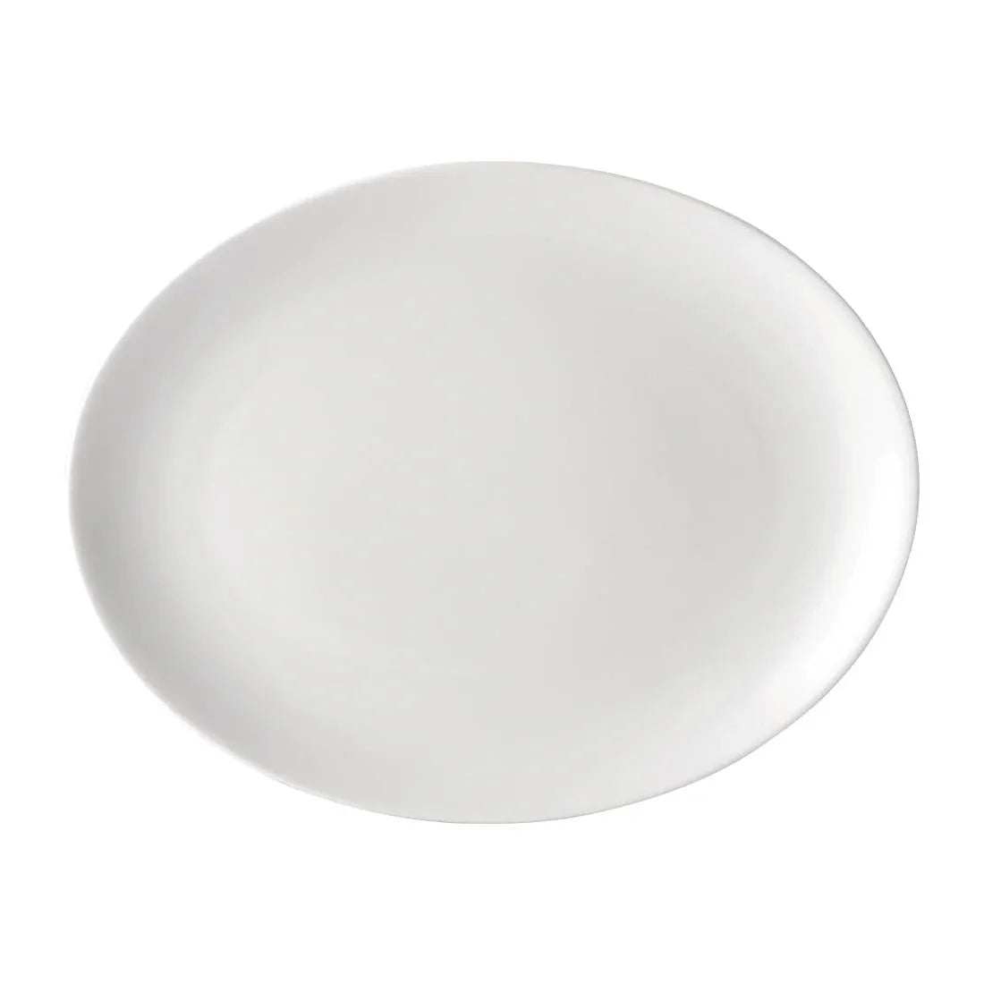 DY320 Utopia Pure White Oval Plates 250mm (Pack of 24) - JD Catering Equipment Solutions Ltd
