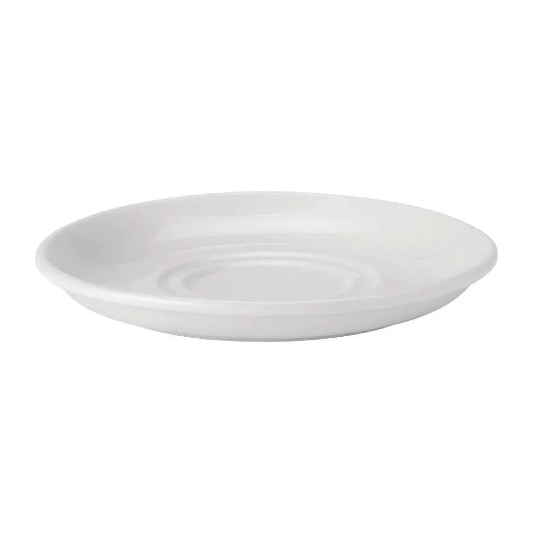 DY334 Utopia Pure White Double Well Saucers 150mm (Pack of 24) - JD Catering Equipment Solutions Ltd