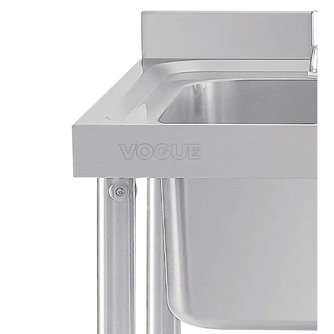 DY820 Vogue Single Sink Right Hand Drainer 1000mm - JD Catering Equipment Solutions Ltd