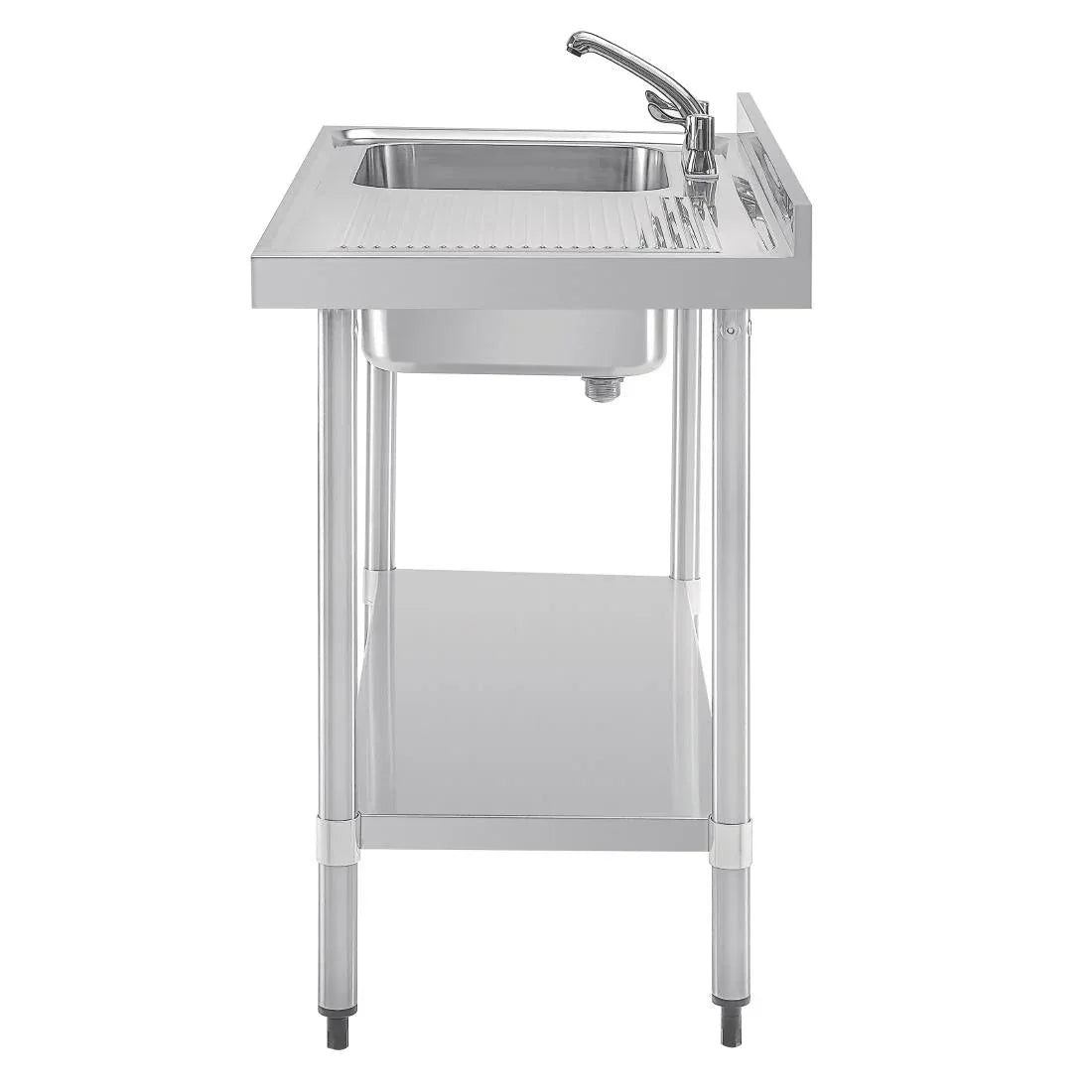 DY823 Vogue Single Sink Right Hand Drainer 1200mm - JD Catering Equipment Solutions Ltd