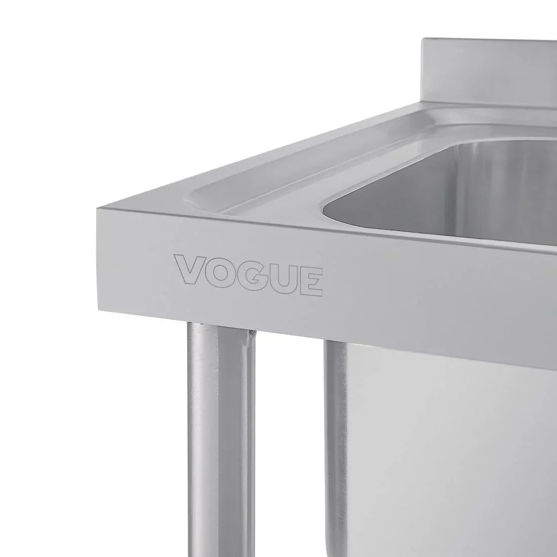 DY824 Vogue Double Sink Right Hand Drainer 1500mm - JD Catering Equipment Solutions Ltd