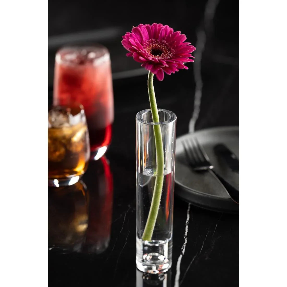 DZ400 Utopia Lucent Bud Vases 185ml (Pack of 6) - JD Catering Equipment Solutions Ltd