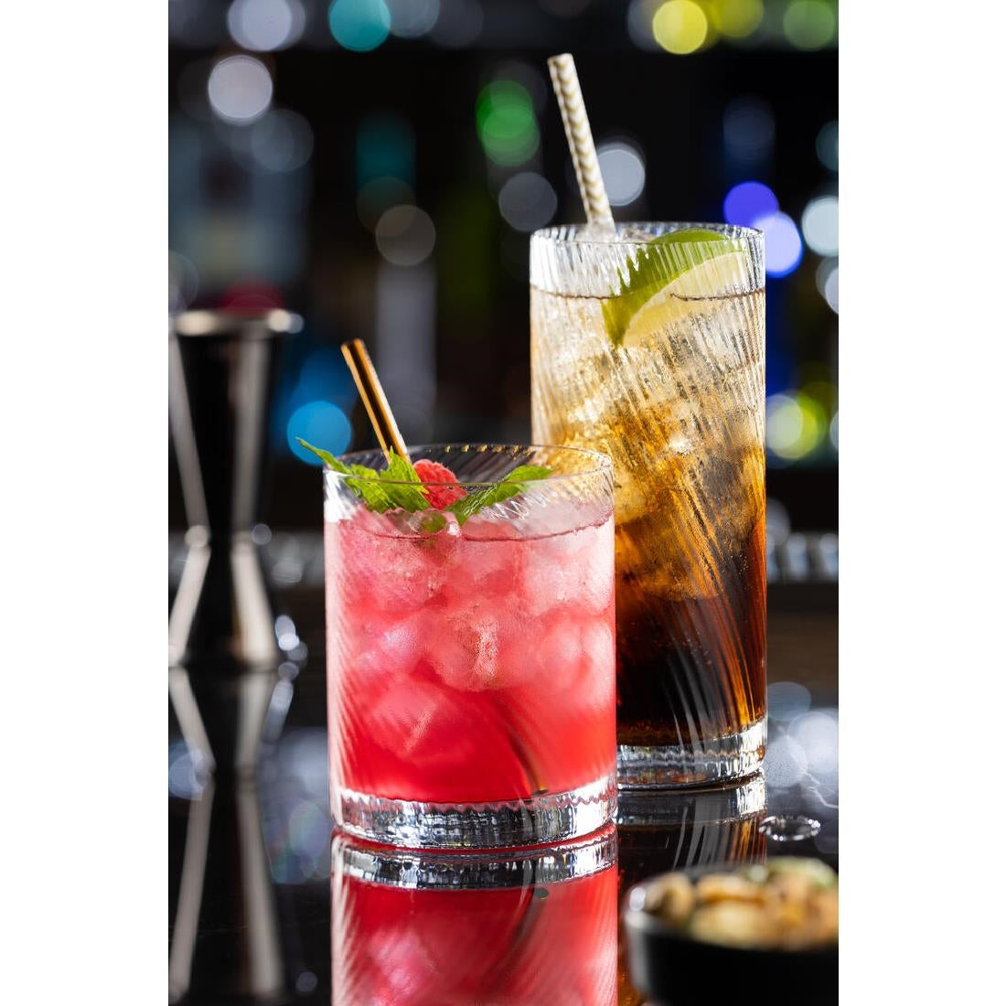 DZ441 Utopia Twisted Hayworth Hiball Glasses 355ml (Pack of 6)