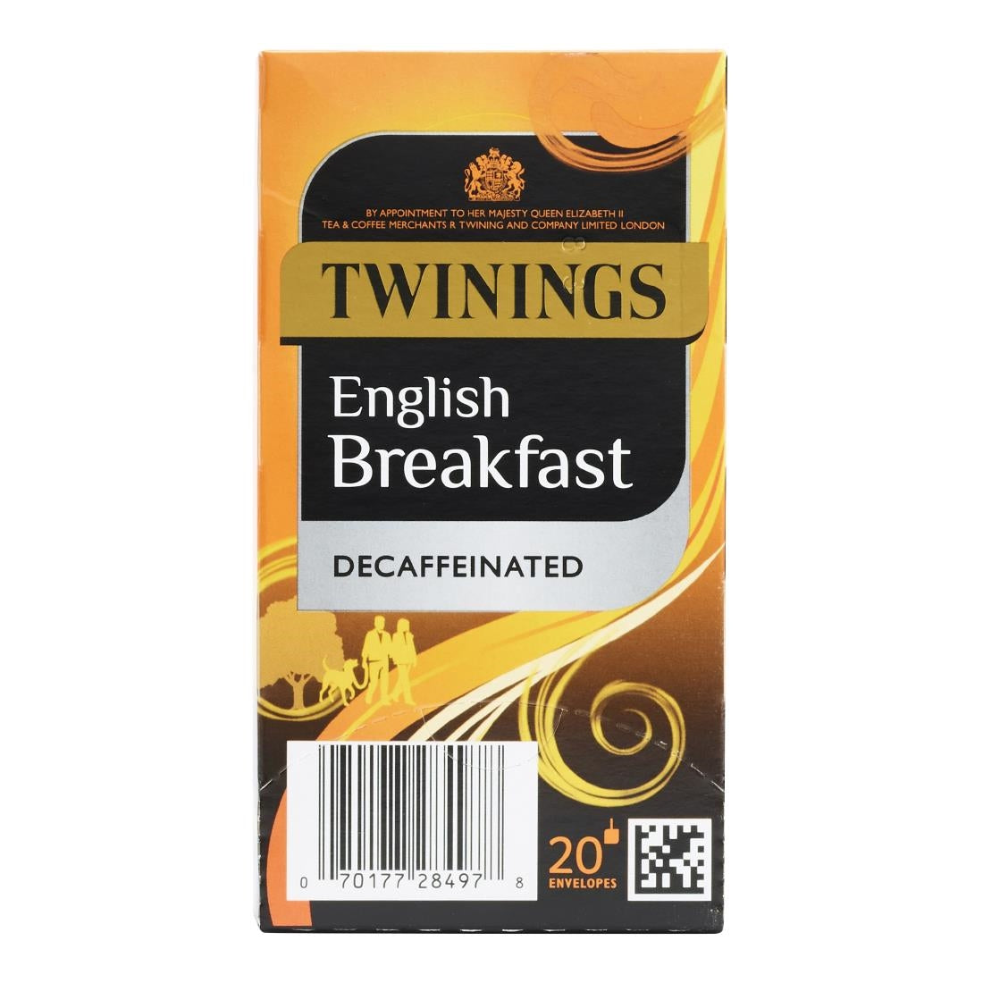 DZ460 Twinings English Breakfast Decaffeinated Enveloped Tea Bags (Pack of 80)