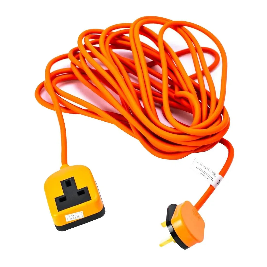 DZ475 Status Heavy Duty Extention Socket Lead with Orange Plug 10m - JD Catering Equipment Solutions Ltd
