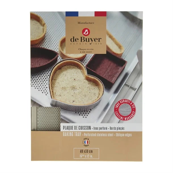DZ728 De Buyer Perforated Baking Tray 400x300mm