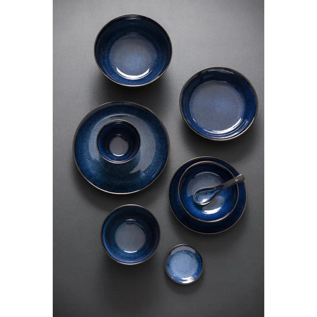 DZ772 Olympia Luna Midnight Blue Coupe Bowls 160mm (Pack of 6)
