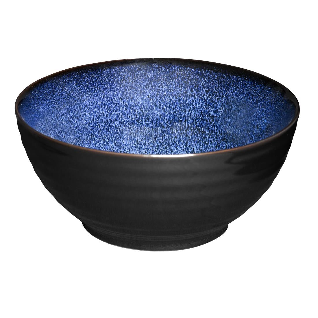 DZ776 Olympia Luna Midnight Blue Footed Bowls 205mm (Pack of 4)