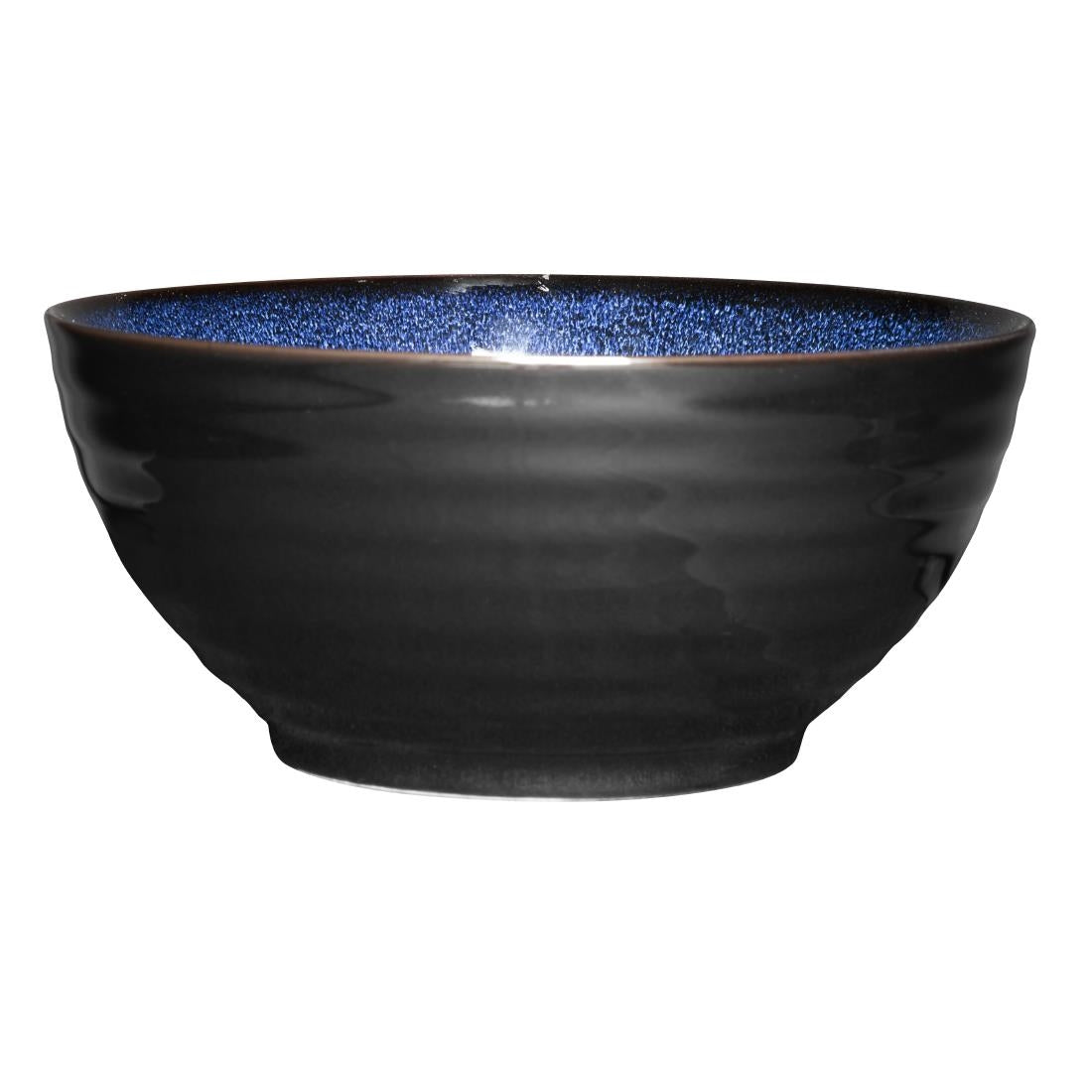 DZ776 Olympia Luna Midnight Blue Footed Bowls 205mm (Pack of 4)