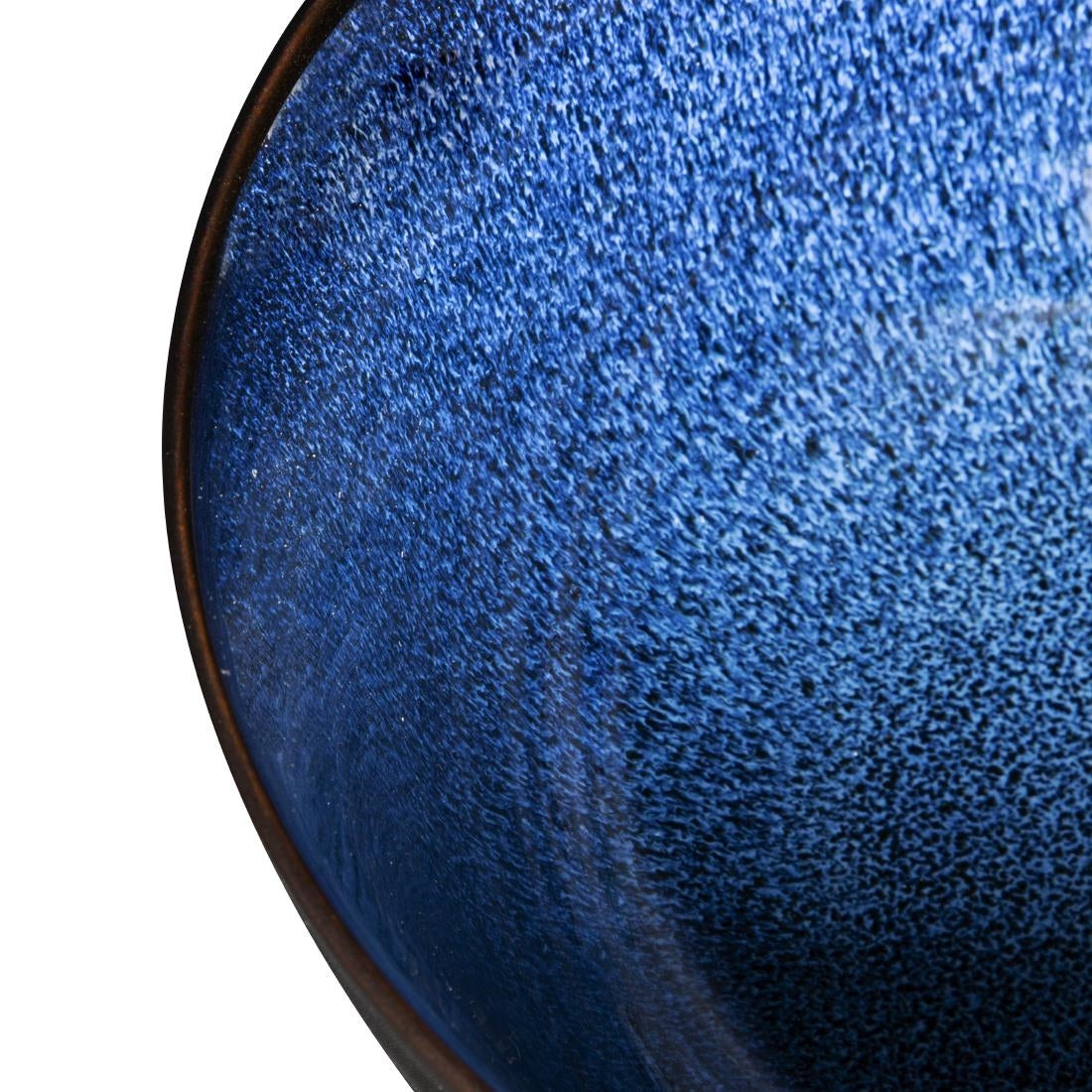 DZ776 Olympia Luna Midnight Blue Footed Bowls 205mm (Pack of 4)