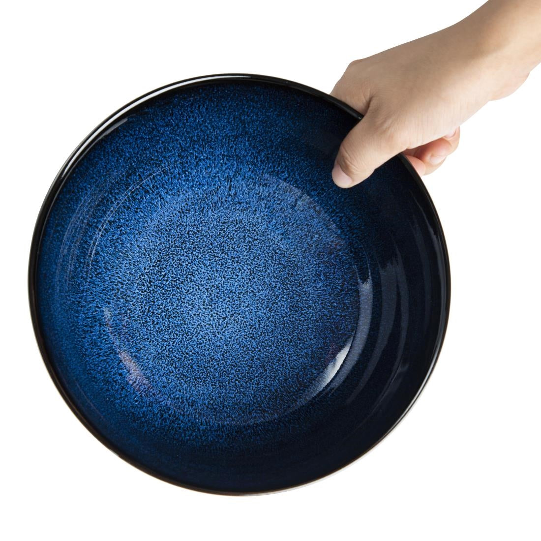 DZ776 Olympia Luna Midnight Blue Footed Bowls 205mm (Pack of 4)