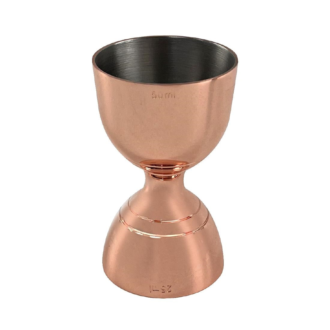 DZ783 Beaumont Copper Plated Bell Jigger 25ml/50ml
