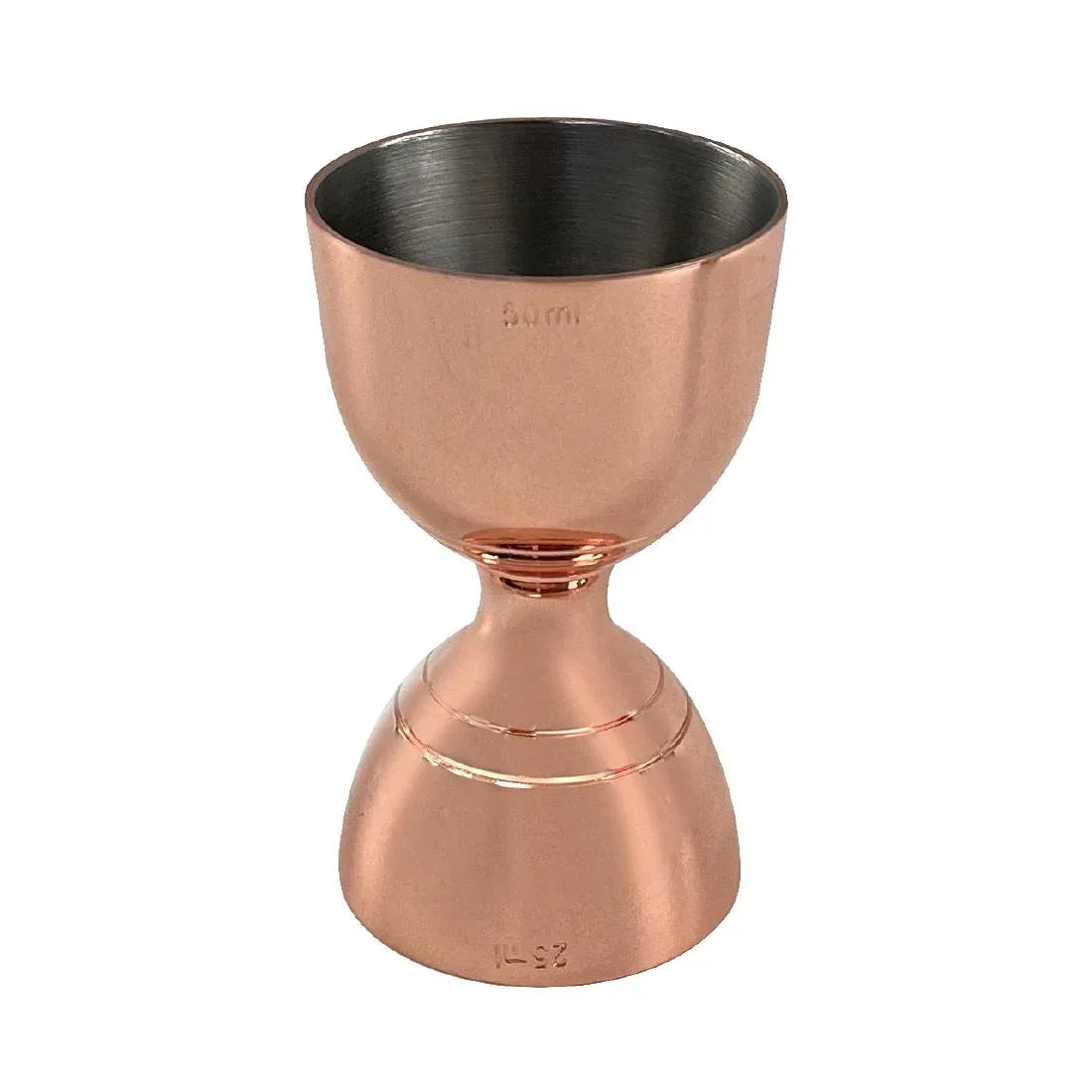 DZ783 Beaumont Copper Plated Bell Jigger 25ml/50ml - JD Catering Equipment Solutions Ltd