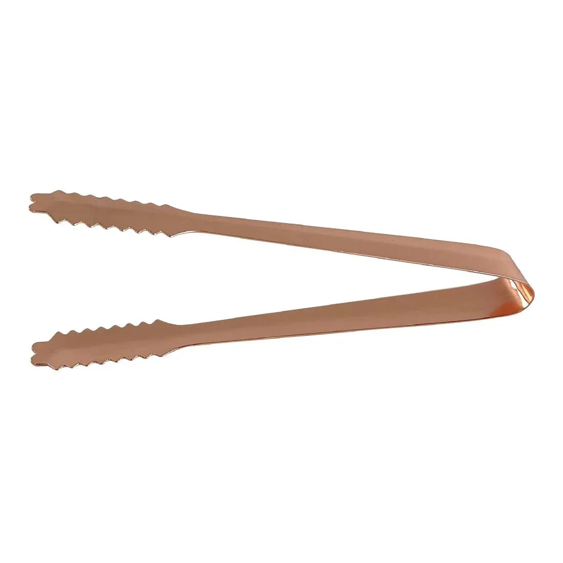 DZ788 Beaumont Stainless Steel Ice Tongs Copper Plated 7''