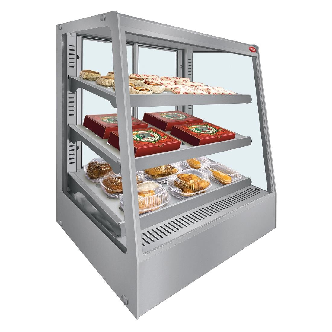 DZ822 Hatco Glo-Max Countertop Heated Display Case Rear Sliding Glass Doors GMHDH-3PT