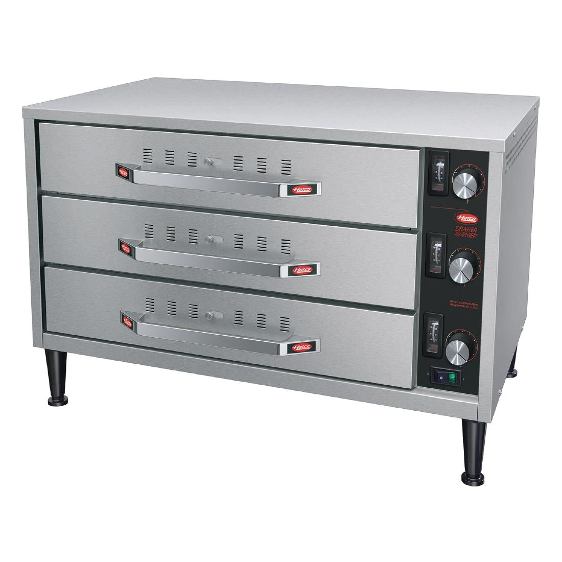 DZ826 Hatco Warming 3 Drawer Freestanding Split Drawer Unit HDW-1.5R2