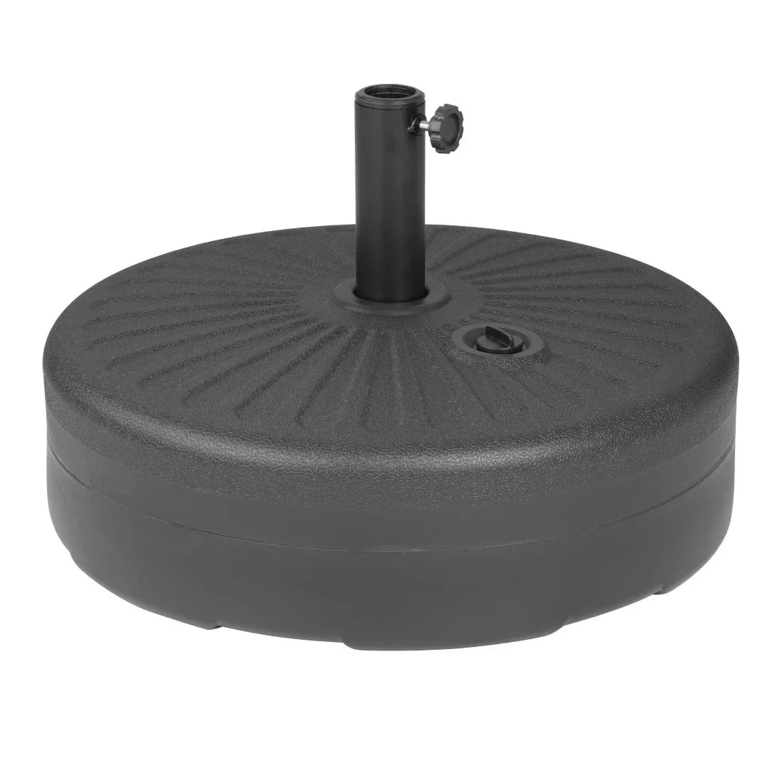 DZ884 Bolero Black Plastic Parasol Base 40Ltr (filled) - JD Catering Equipment Solutions Ltd