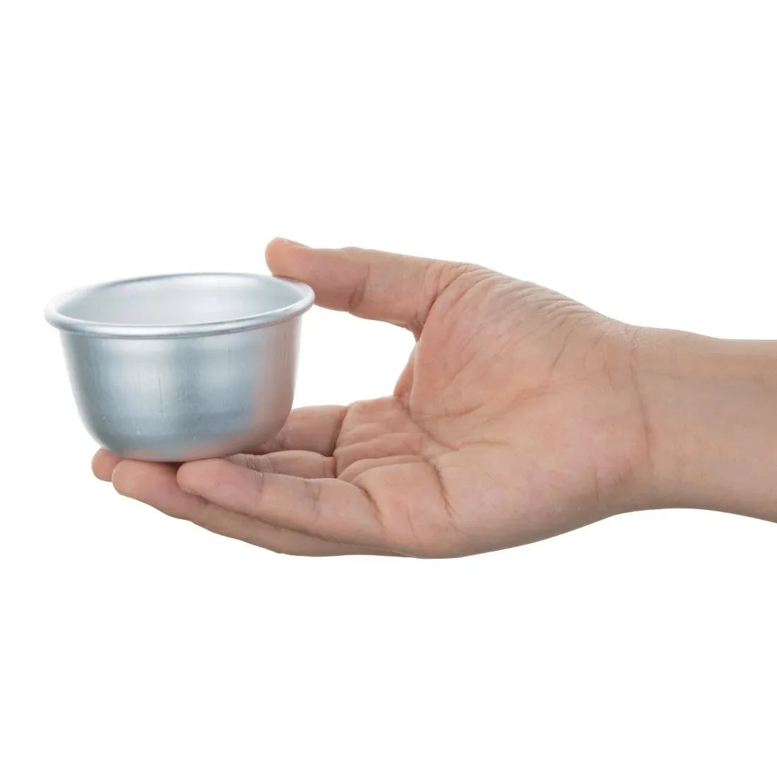 E048 Vogue Aluminium Mini Pudding Basin 105ml - JD Catering Equipment Solutions Ltd