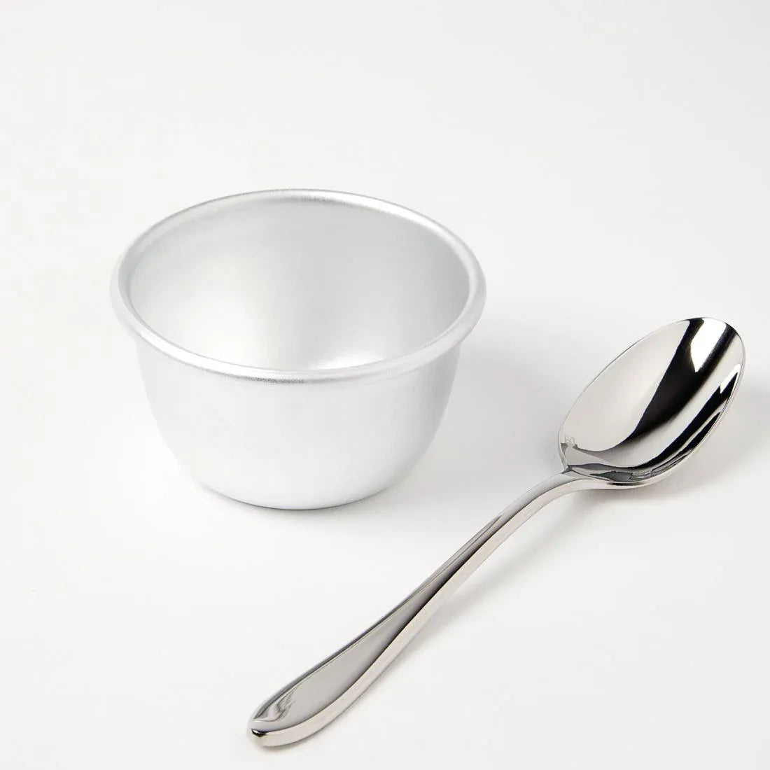 E048 Vogue Aluminium Mini Pudding Basin 105ml - JD Catering Equipment Solutions Ltd