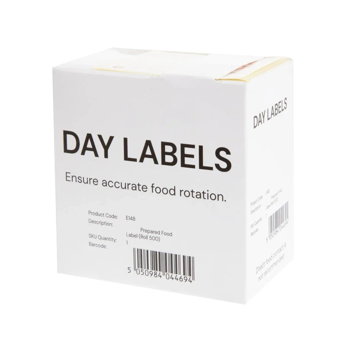 E148 Vogue Removable Prepped Food Labels (Pack of 500) - JD Catering Equipment Solutions Ltd