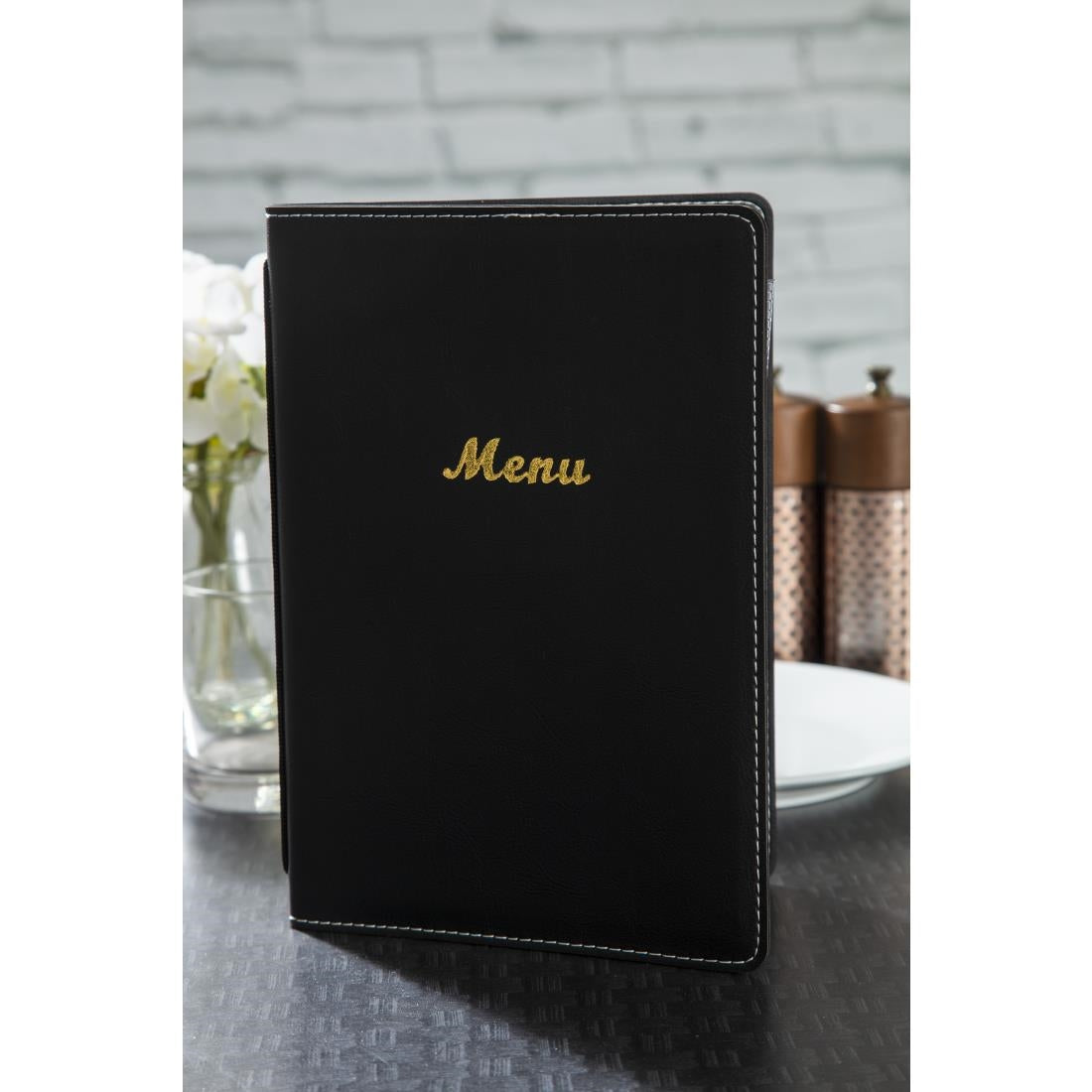 E223 Olympia Faux Leather Menu Cover