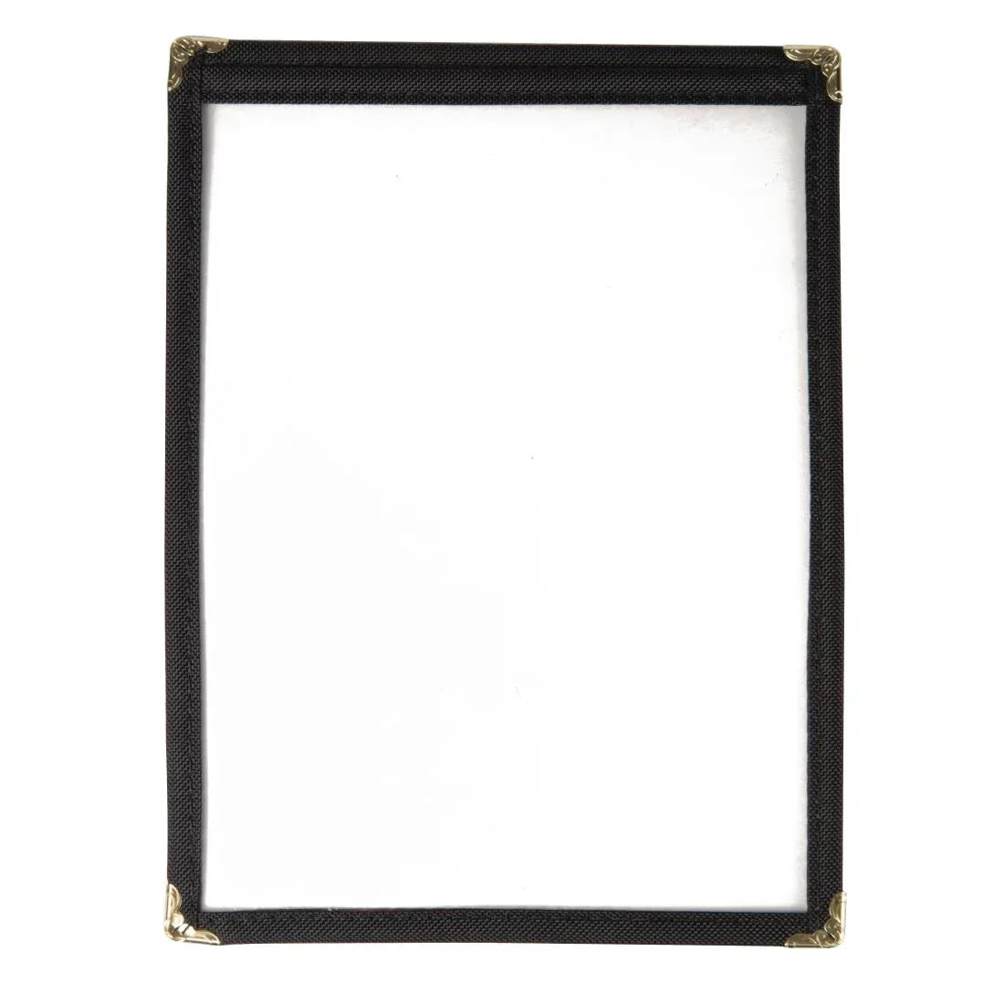 E290 Olympia American Style Menu Cover Black A5 - JD Catering Equipment Solutions Ltd