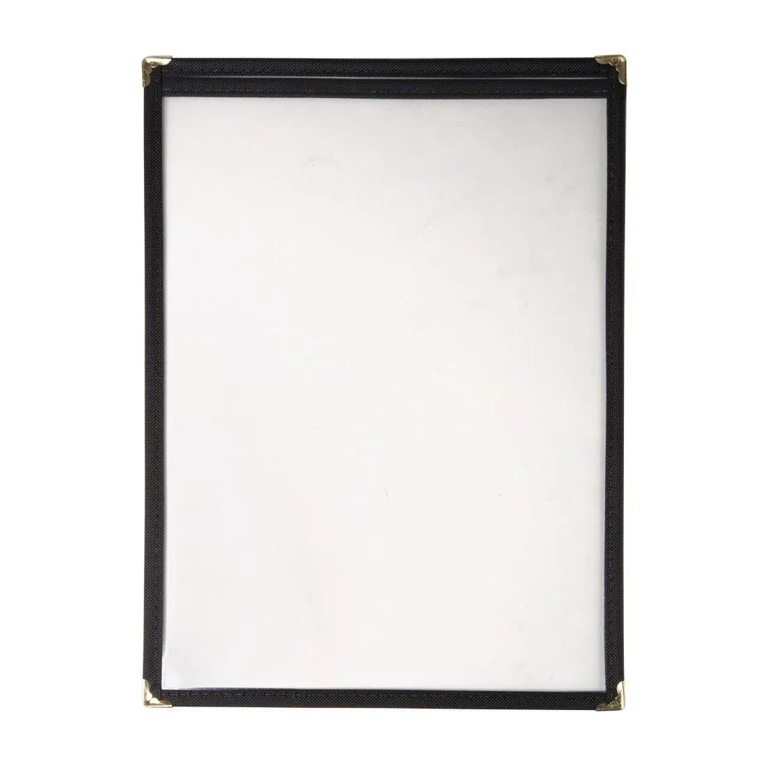 E292 Olympia American Style Menu Cover Black A4 - JD Catering Equipment Solutions Ltd