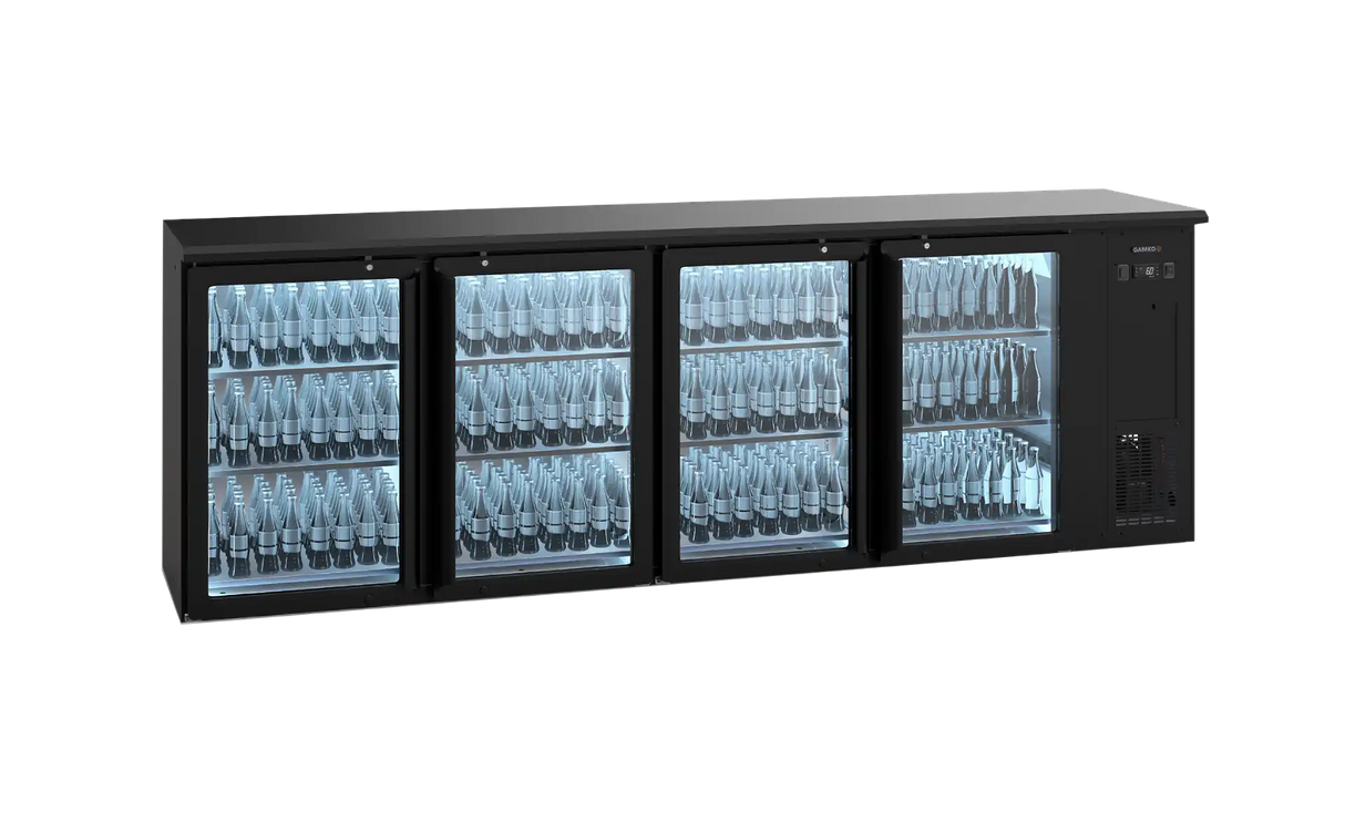 Foster Gamko 4-door Glass Door Undercounter bottle fridge - E3/2222GMU84